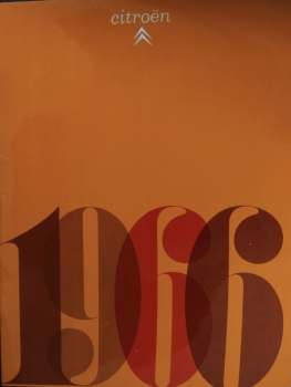 Citroen Modelprogram 1966 Carbrochure (8685)